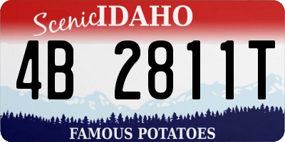 ID license plate 4B2811T