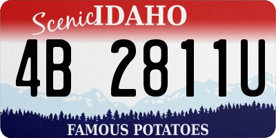 ID license plate 4B2811U