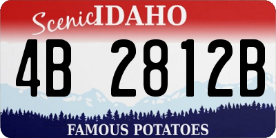 ID license plate 4B2812B