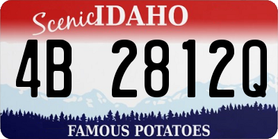 ID license plate 4B2812Q