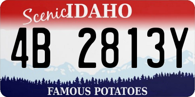 ID license plate 4B2813Y