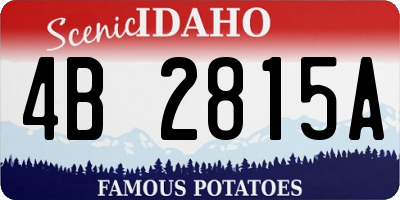 ID license plate 4B2815A