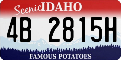 ID license plate 4B2815H