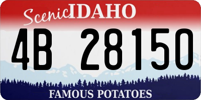 ID license plate 4B2815O