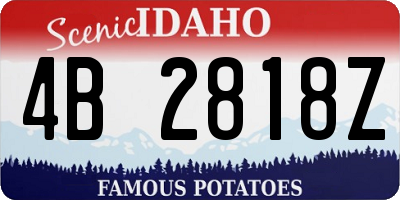 ID license plate 4B2818Z