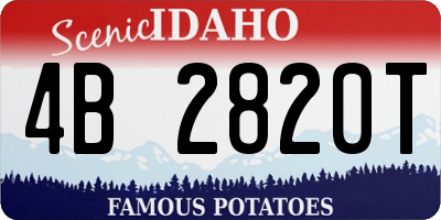 ID license plate 4B2820T
