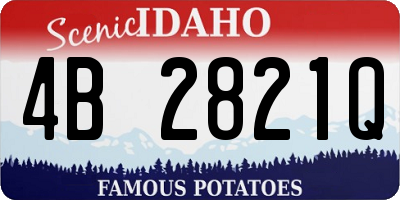 ID license plate 4B2821Q