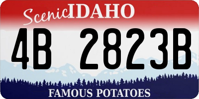 ID license plate 4B2823B