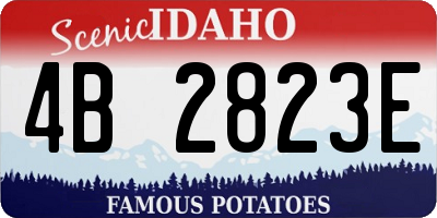 ID license plate 4B2823E