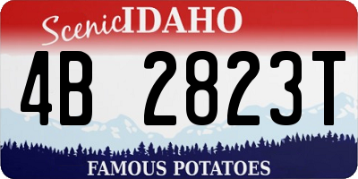 ID license plate 4B2823T