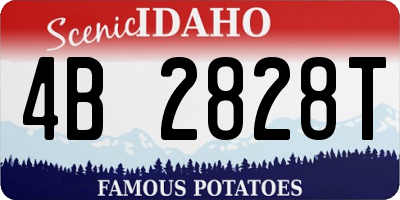 ID license plate 4B2828T