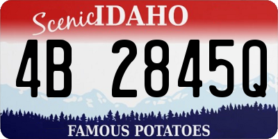 ID license plate 4B2845Q