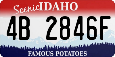 ID license plate 4B2846F