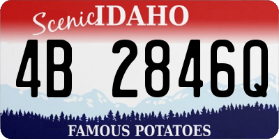 ID license plate 4B2846Q