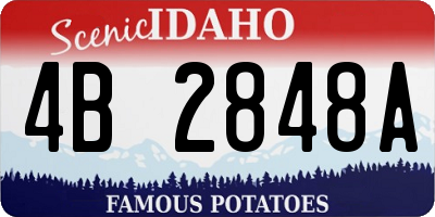 ID license plate 4B2848A