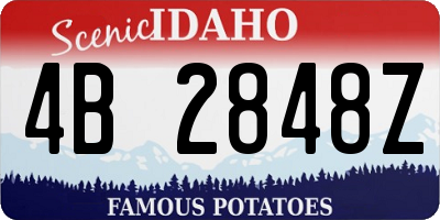 ID license plate 4B2848Z