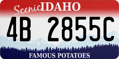 ID license plate 4B2855C