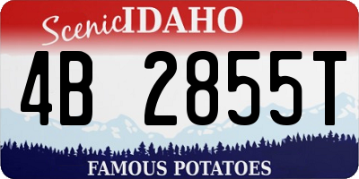 ID license plate 4B2855T