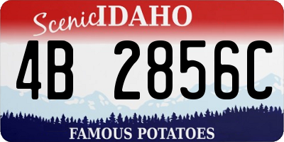 ID license plate 4B2856C