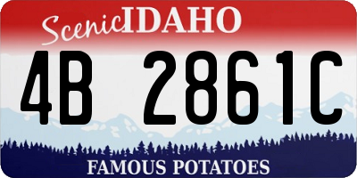 ID license plate 4B2861C