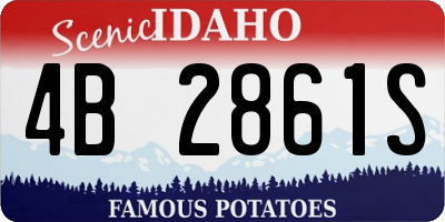 ID license plate 4B2861S