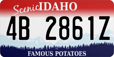 ID license plate 4B2861Z