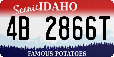 ID license plate 4B2866T