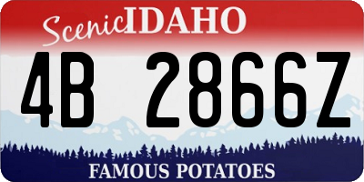 ID license plate 4B2866Z
