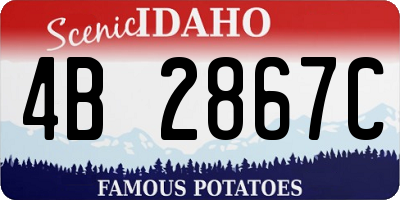 ID license plate 4B2867C