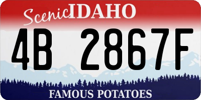 ID license plate 4B2867F