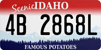 ID license plate 4B2868L