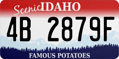 ID license plate 4B2879F