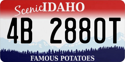 ID license plate 4B2880T
