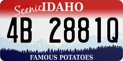 ID license plate 4B2881Q