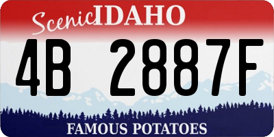 ID license plate 4B2887F
