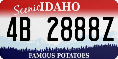 ID license plate 4B2888Z