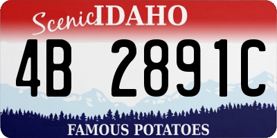 ID license plate 4B2891C