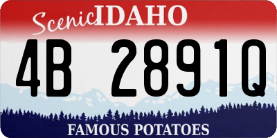 ID license plate 4B2891Q