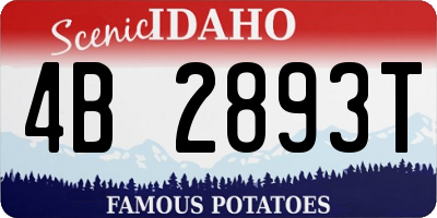 ID license plate 4B2893T