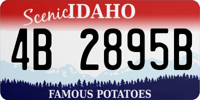 ID license plate 4B2895B