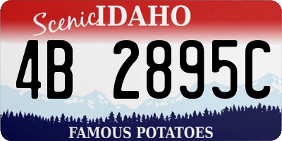 ID license plate 4B2895C