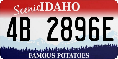 ID license plate 4B2896E