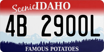 ID license plate 4B2900L