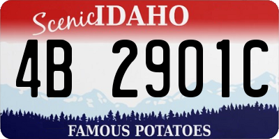ID license plate 4B2901C