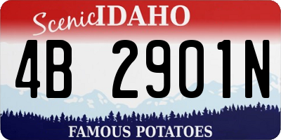 ID license plate 4B2901N
