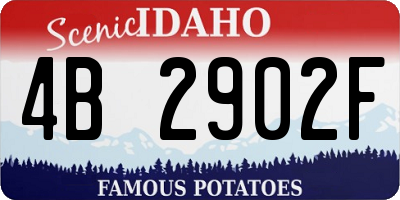 ID license plate 4B2902F