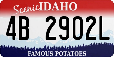 ID license plate 4B2902L
