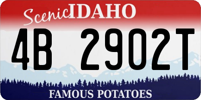 ID license plate 4B2902T