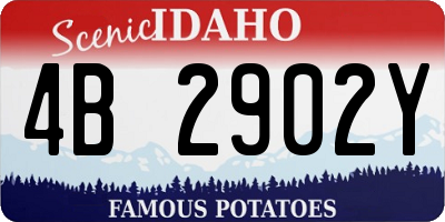 ID license plate 4B2902Y