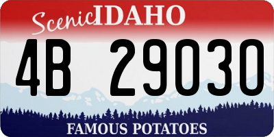 ID license plate 4B2903O